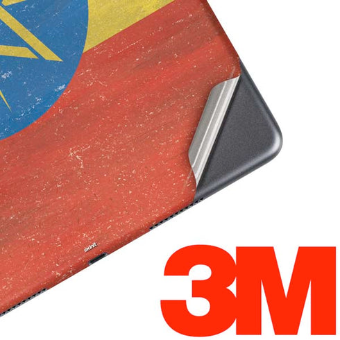 Ethiopia Flag Distressed iPad Skins